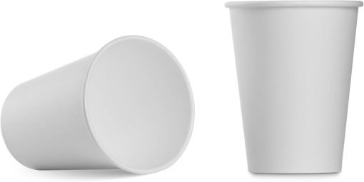 wholesale 12 oz white disposable paper cups - ideal for coffee, hot beverages, chocolate, and juice - perfect for cafes, bistros, parties, and events - factory direct