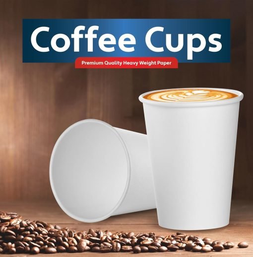 wholesale 12 oz white disposable paper cups - ideal for coffee, hot beverages, chocolate, and juice - perfect for cafes, bistros, parties, and events - factory direct